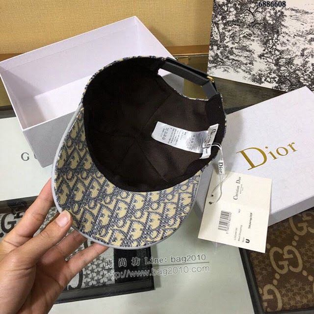 Dior男女同款帽子 迪奧刺繡印花棒球帽鴨舌帽  mm1127